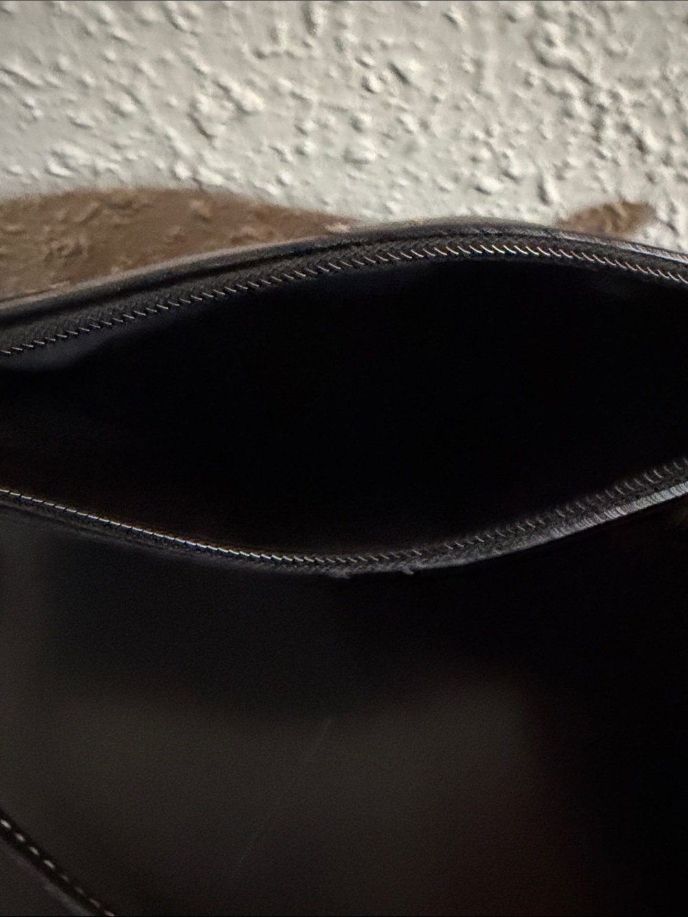 Coach Black Leather Wristlet with Silver Buckle Accents - Picture 3 of 5